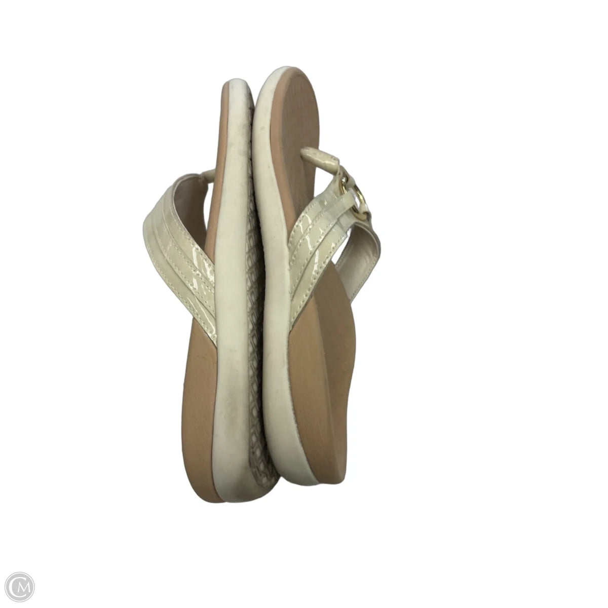 Sandals Flats By Vionic In Cream, Size: 8