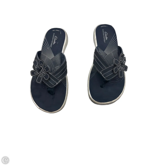 Sandals Flats By Clarks In Blue, Size: 8