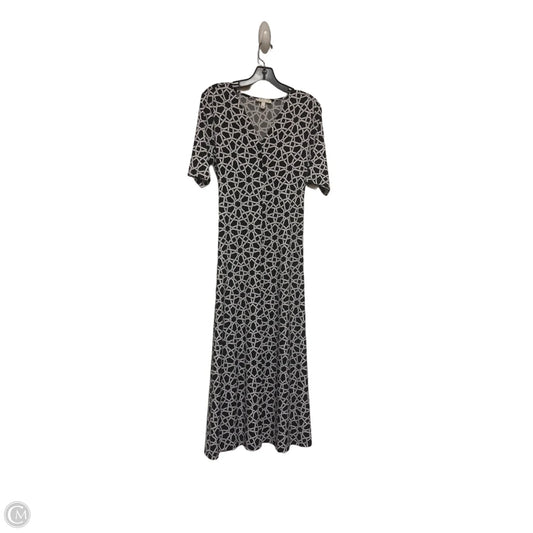 Dress Casual Maxi By Chaus In Black & White, Size: L