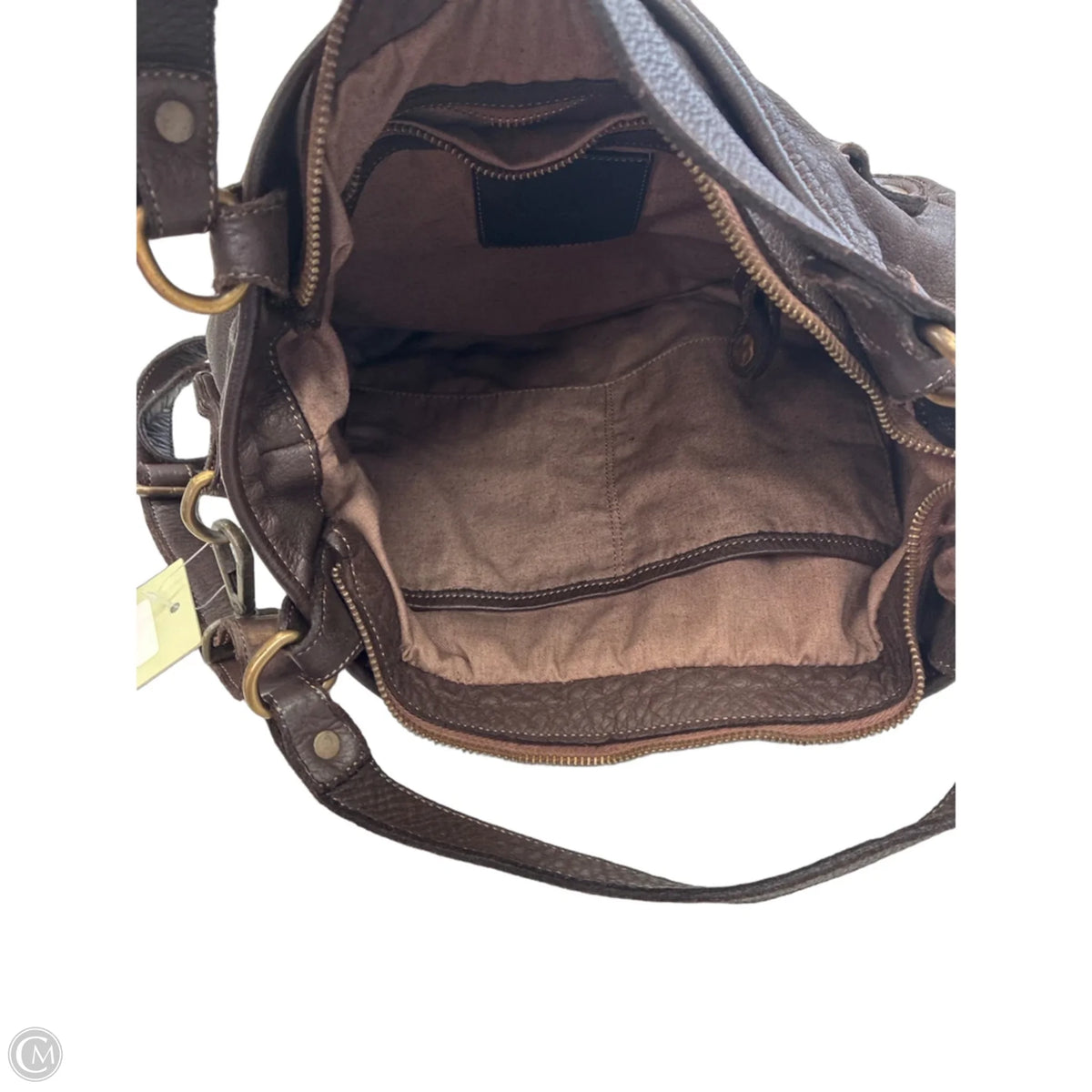 Handbag Leather By Clothes Mentor, Size: Medium