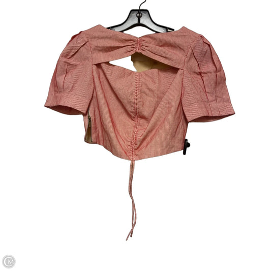 Top Short Sleeve By Clothes Mentor In Red & White, Size: Xs