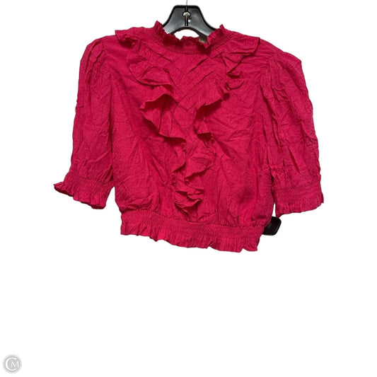 Top Short Sleeve By Clothes Mentor In Pink, Size: S