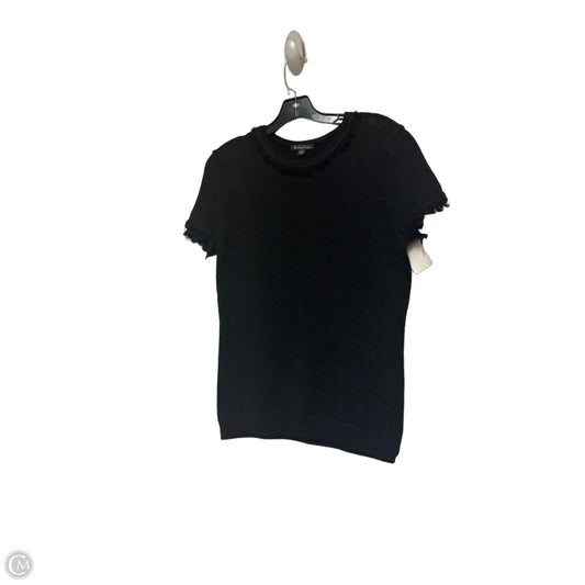 Sweater Short Sleeve By Brooks Brothers In Black, Size: M