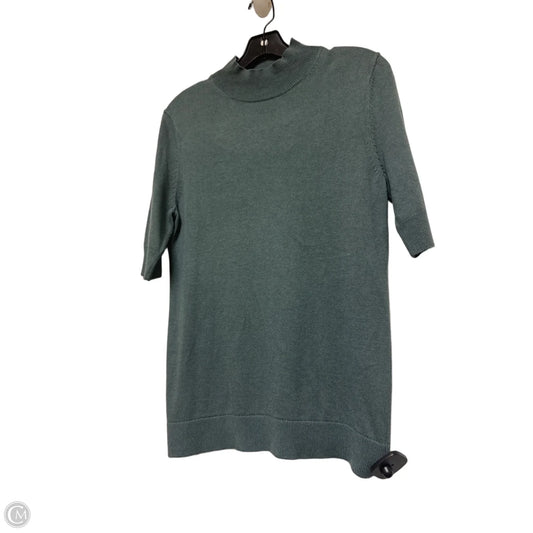 Top Short Sleeve By Ann Taylor In Green, Size: M