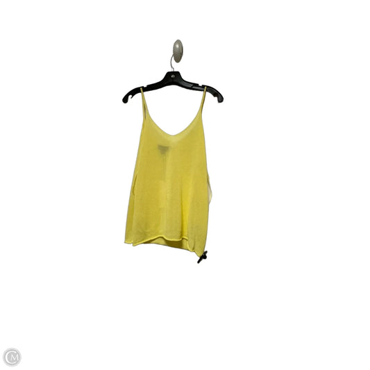 Top Sleeveless By Zara In Yellow, Size: L