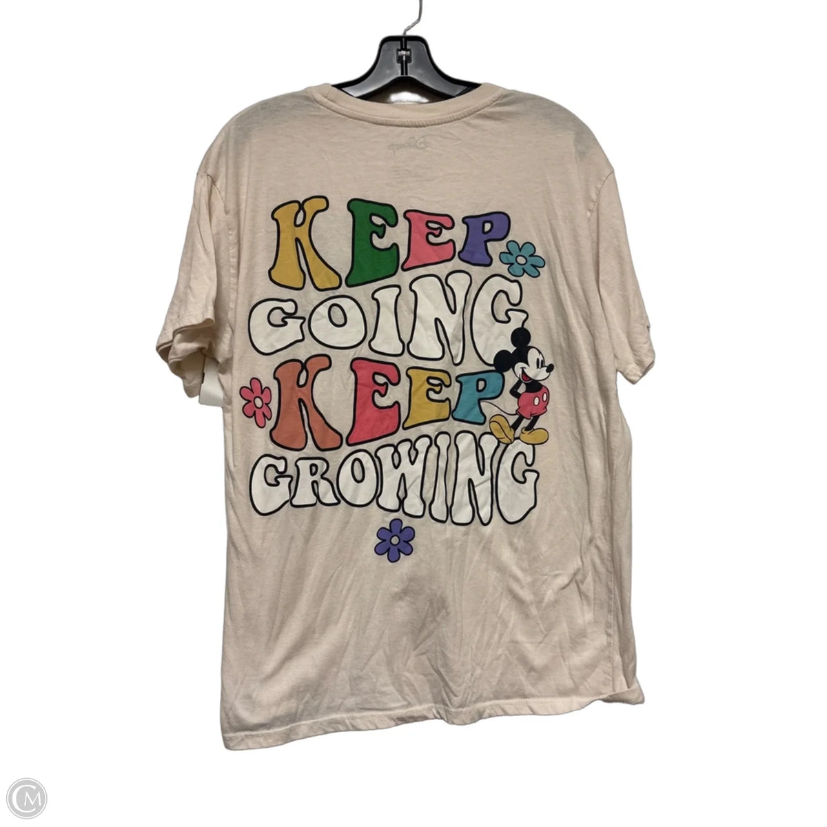 Top Short Sleeve Basic By Disney In Tan, Size: M