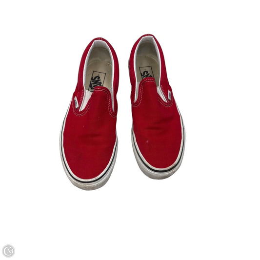 Shoes Sneakers By Vans In Red, Size: 8
