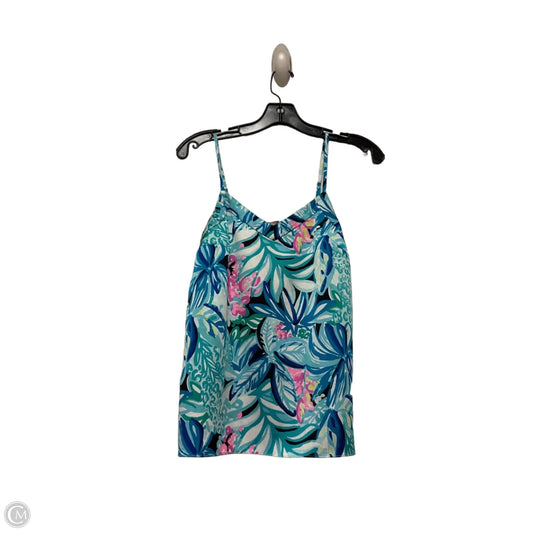 Top Sleeveless Designer By Lilly Pulitzer In Blue & White, Size: Xxs