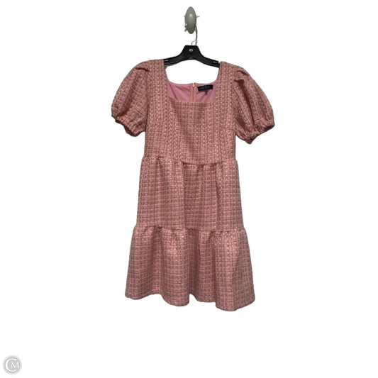 Dress Casual Short By Simply Southern In Gold & Pink, Size: L