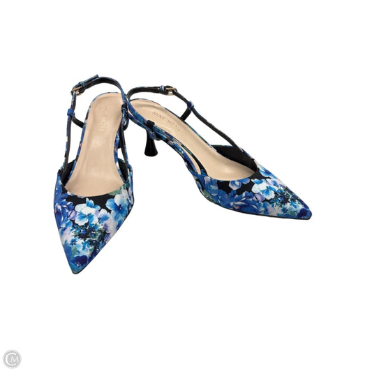 Shoes Heels Kitten By Nine West In Floral Print, Size: 7