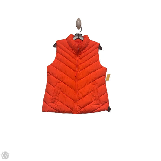Vest Puffer & Quilted By Gap In Orange, Size: M