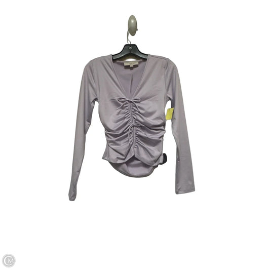 Top Long Sleeve By Loft In Purple, Size: Xs