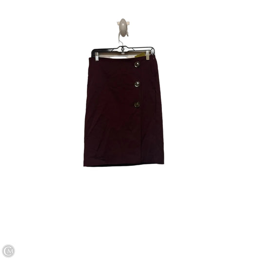Skirt Mini & Short By Ann Taylor In Maroon, Size: 2