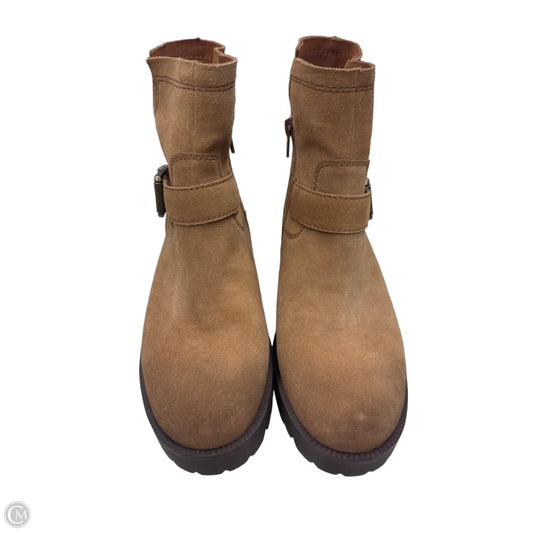 Boots Ankle Heels By Zodiac In Tan, Size: 8