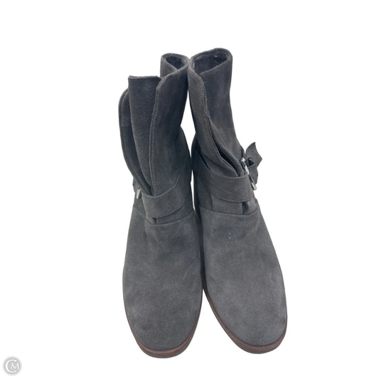 Boots Ankle Heels By Isola In Grey, Size: 8