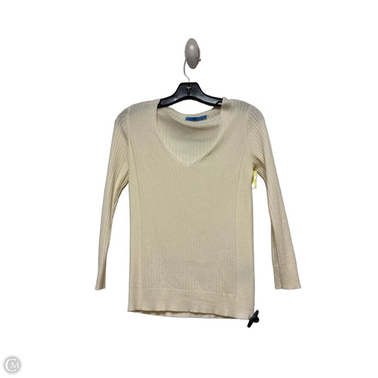 Top Long Sleeve By J Mclaughlin In Cream, Size: Xs