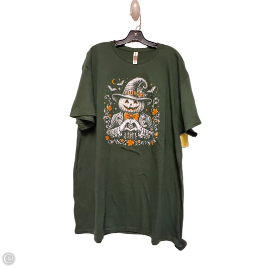 Top Short Sleeve Basic By Clothes Mentor In Green, Size: 2x