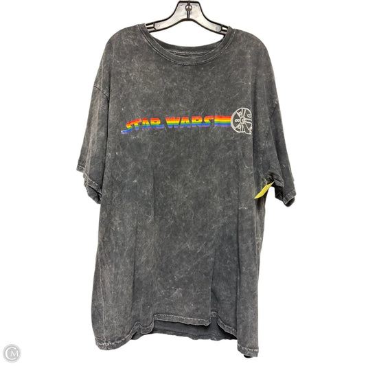 Top Short Sleeve Basic By Disney Store In Grey, Size: Xxl