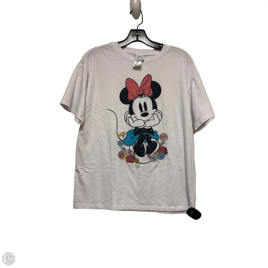 Top Short Sleeve Basic By Disney In White, Size: M