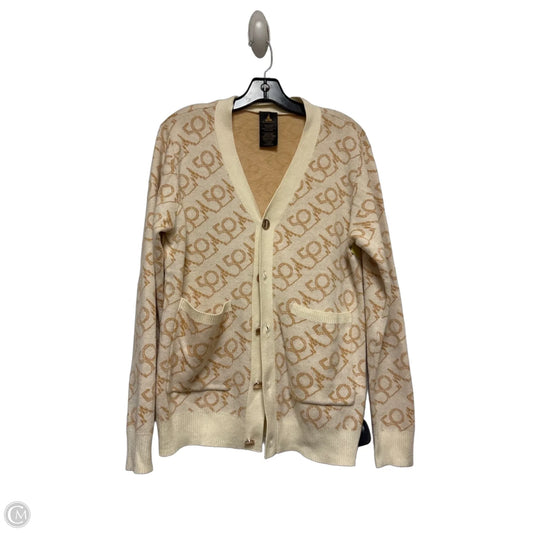 Sweater Cardigan By Disney Store In Cream & Yellow, Size: M