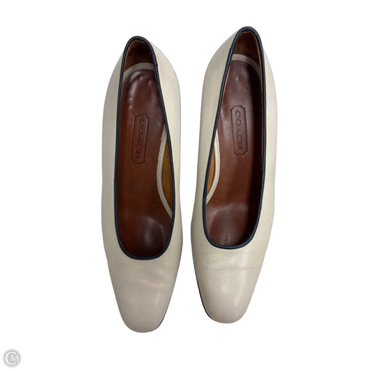Shoes Designer By Coach In Cream, Size: 7.5