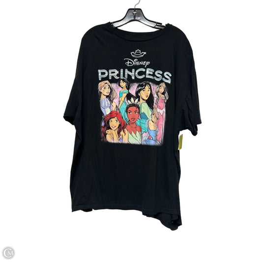 Top Short Sleeve Basic By Disney Store In Black, Size: 3x