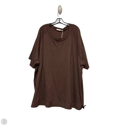 Top Short Sleeve By Altard State In Brown, Size: 2x