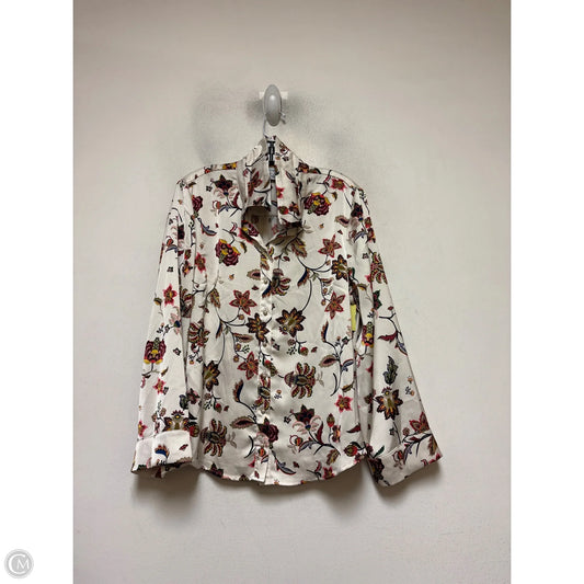 Top Long Sleeve By Cece In Floral Print, Size: Xl