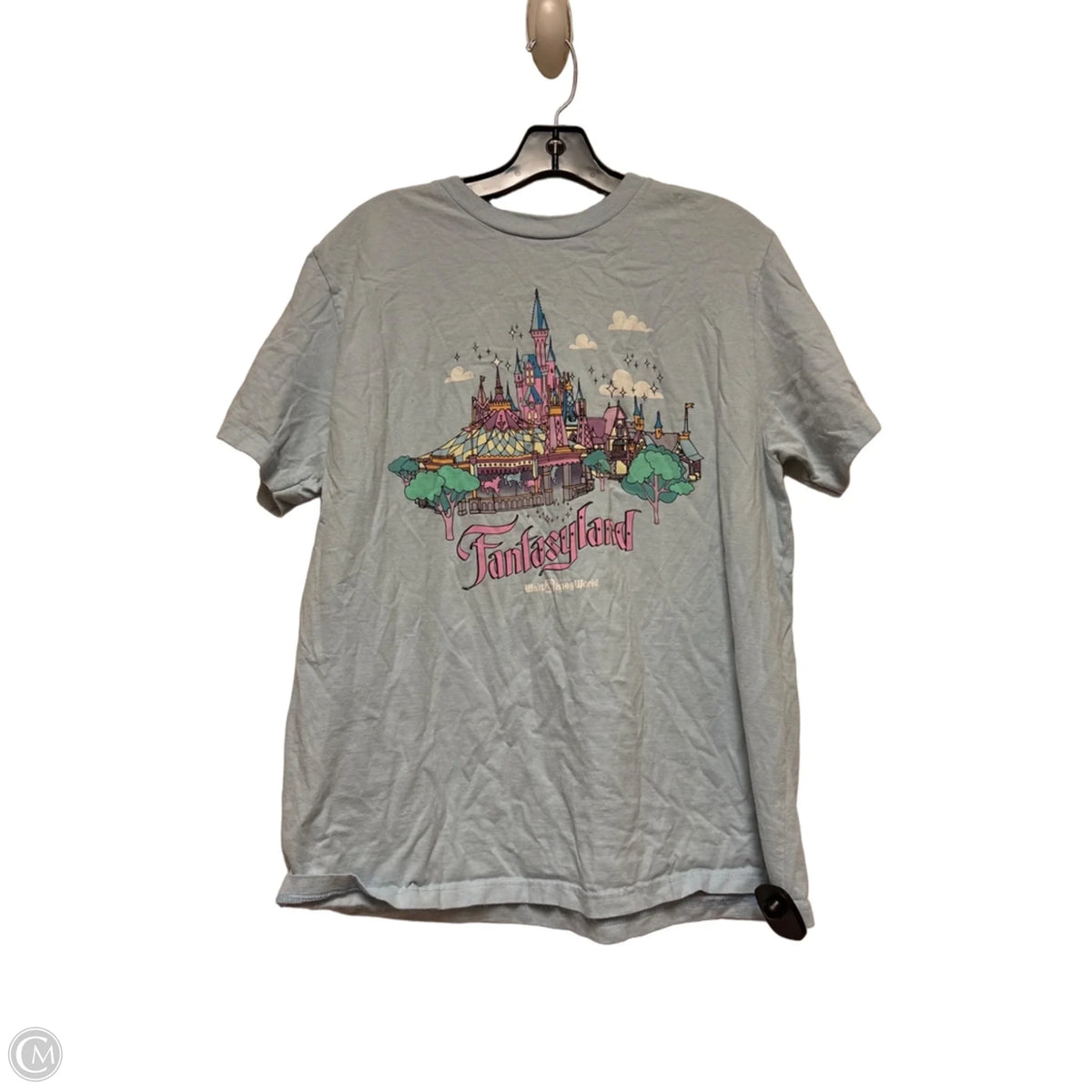 Top Short Sleeve Basic By Disney Store In Blue, Size: L
