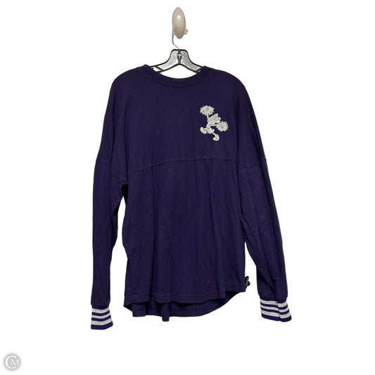 Top Long Sleeve By Disney Store In Purple & Silver, Size: M