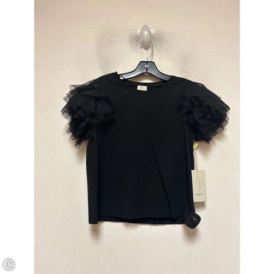 Top Short Sleeve By Joie In Black, Size: S