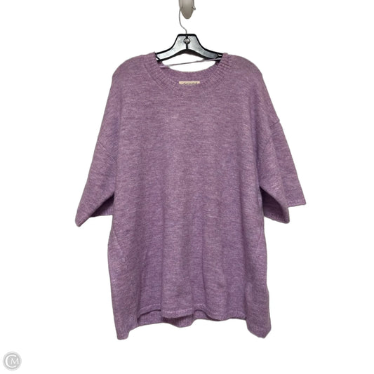 Sweater Short Sleeve By Free People In Purple, Size: L