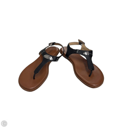 Sandals Flats By Michael By Michael Kors In Black & Brown, Size: 9