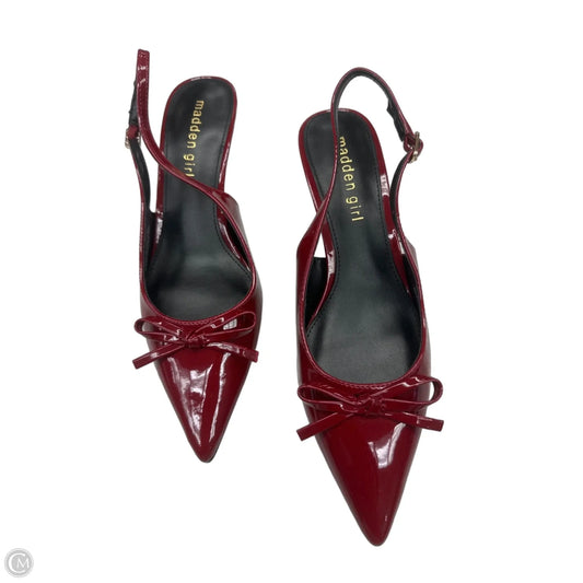 Shoes Heels Kitten By Madden Girl In Red, Size: 6.5
