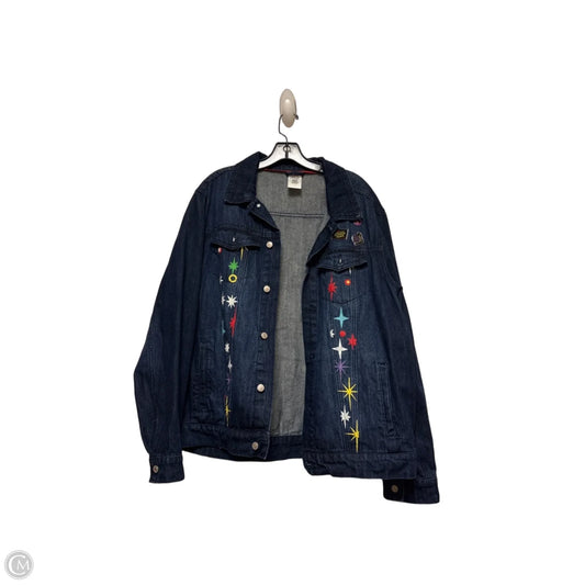 Jacket Denim By Disney Store In Blue Denim, Size: L