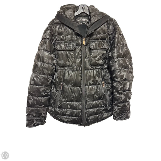 Jacket Designer By Karl Lagerfeld In Black, Size: M