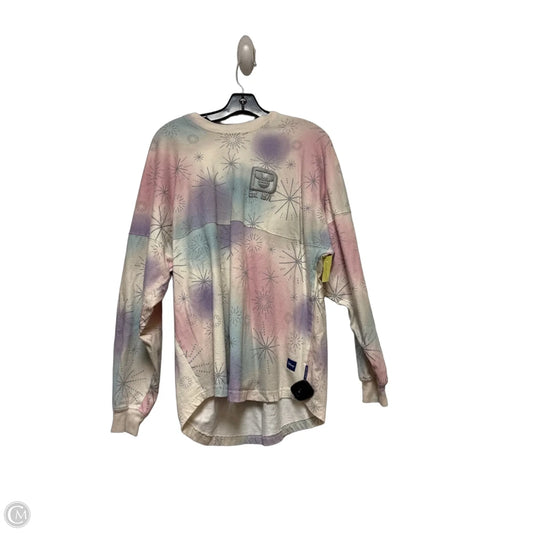 Top Long Sleeve By Disney Store In Blue & Pink, Size: M