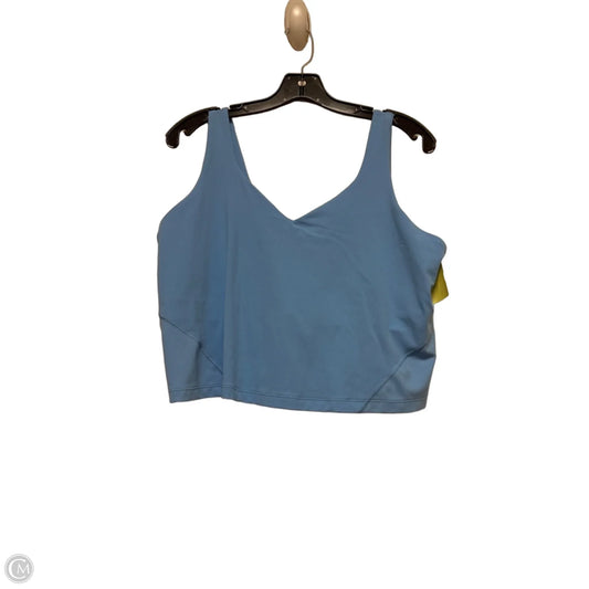 Athletic Tank Top By Lululemon In Blue, Size: 18
