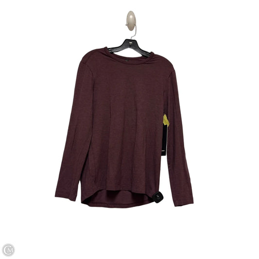 Athletic Top Long Sleeve Crewneck By Lululemon In Purple, Size: S