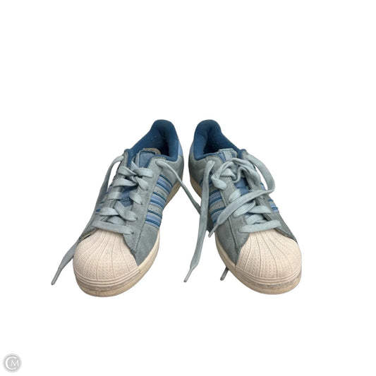 Shoes Sneakers By Adidas In Blue & Green, Size: 6