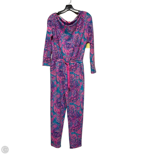 Jumpsuit Designer By Lilly Pulitzer In Blue & Pink, Size: Xs