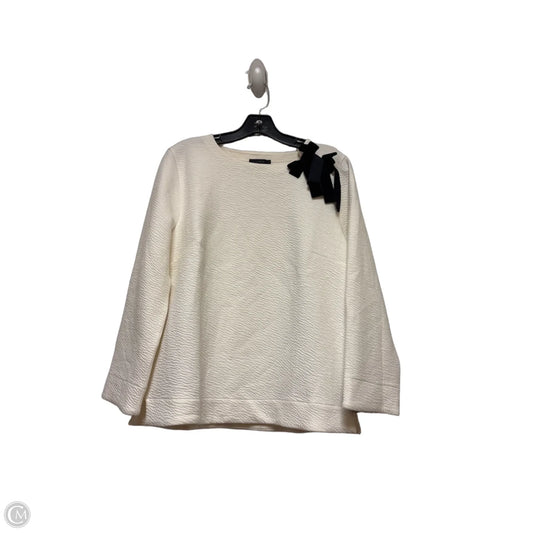 Top Long Sleeve By J. Crew In Black & White, Size: L