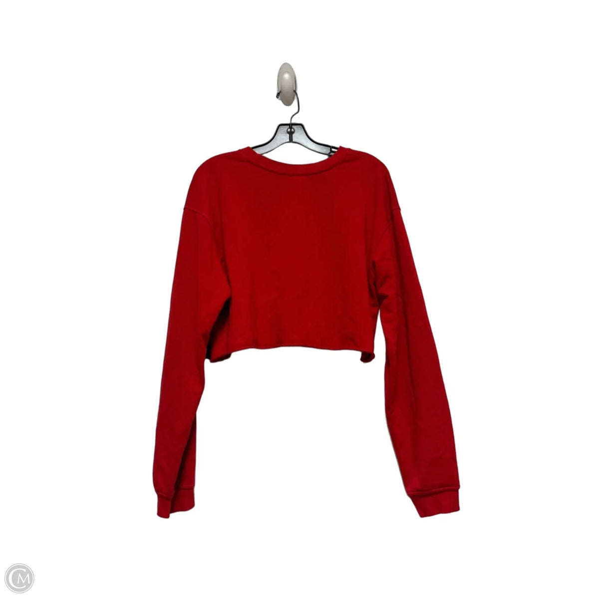 Top Long Sleeve Basic By Zara In Red, Size: M