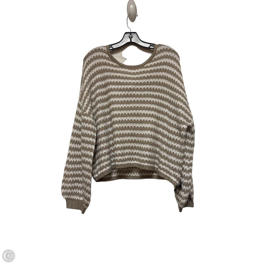 Sweater By By The River In Brown & White, Size: S