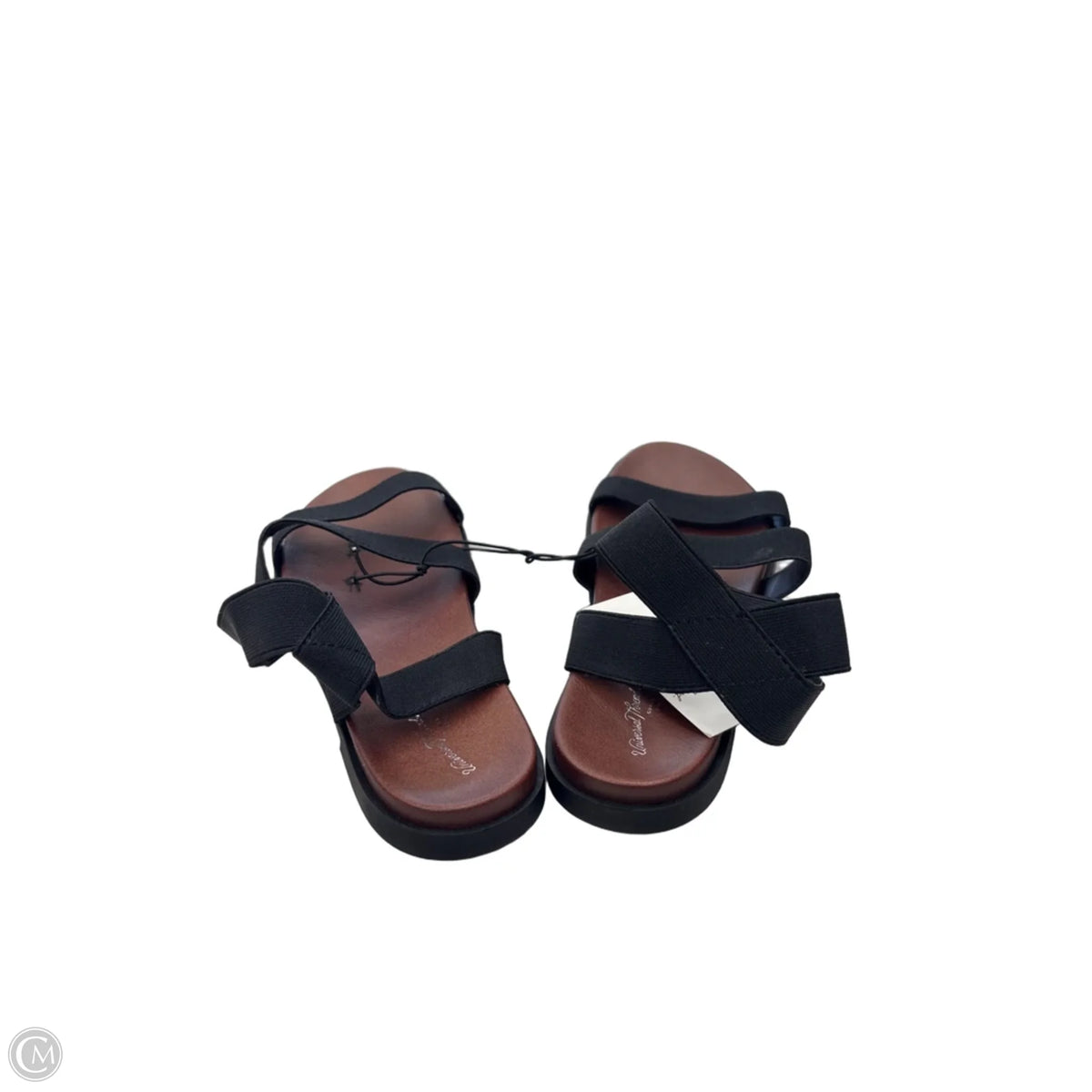 Sandals Flats By Universal Thread In Black & Brown, Size: 7