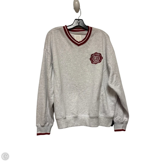 Top Long Sleeve By Clothes Mentor In Grey & Red, Size: L