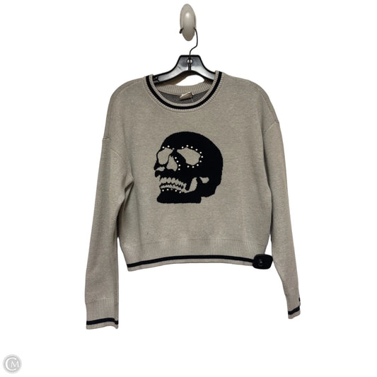 Sweater By Clothes Mentor In Black & Grey, Size: L