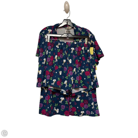 Pajamas 2pc By Clothes Mentor In Floral Print, Size: Xl
