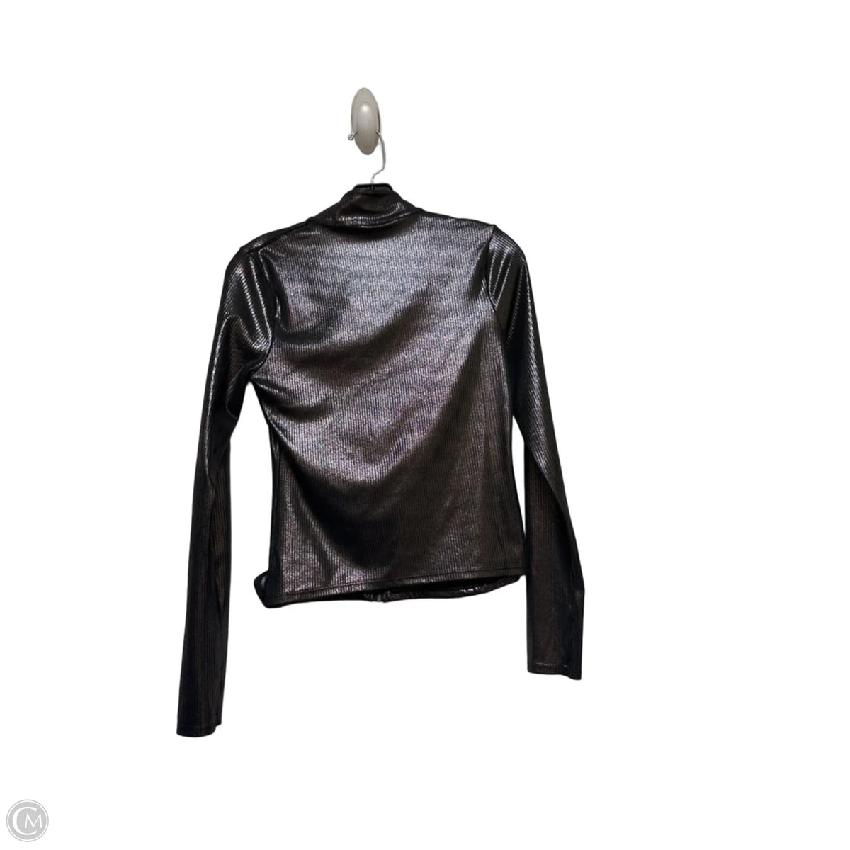 Athletic Jacket By Pink In Silver, Size: Xs