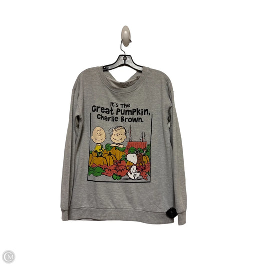 Top Long Sleeve Basic By Mighty Fine In Grey, Size: S